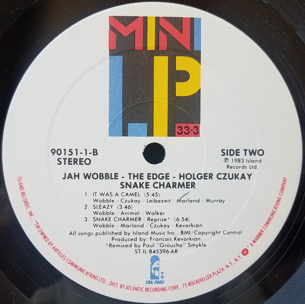 Jah Wobble - The Edge - Holger Czukay : Snake Charmer (LP, MiniAlbum, All)