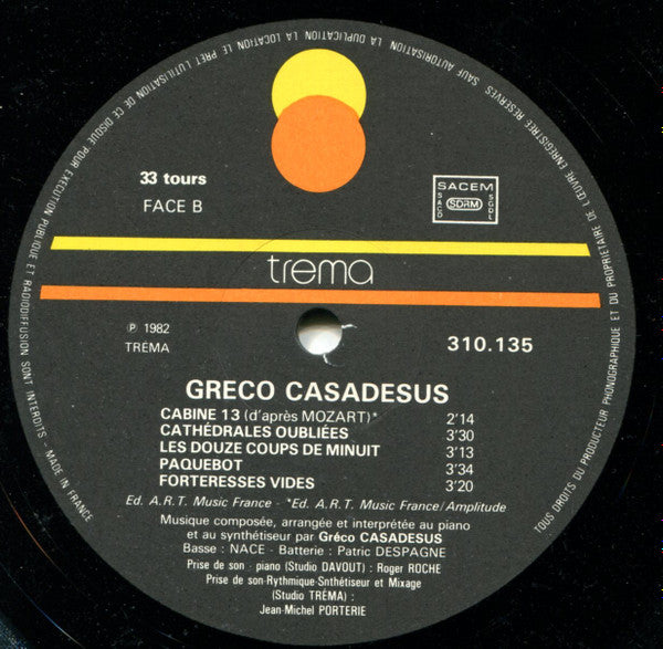 Greco Casadesus : Les Oiseaux De Rivière Noire (LP, Album)