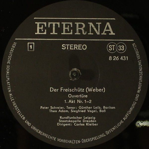 Carl Maria von Weber : Der Freischütz (3xLP + Box)