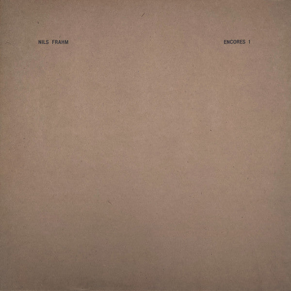 Nils Frahm : Encores 1 (12", EP)