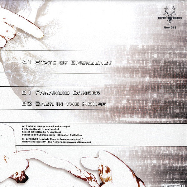 Evil Activities Vs Chaosphere : State Of Emergency (12")
