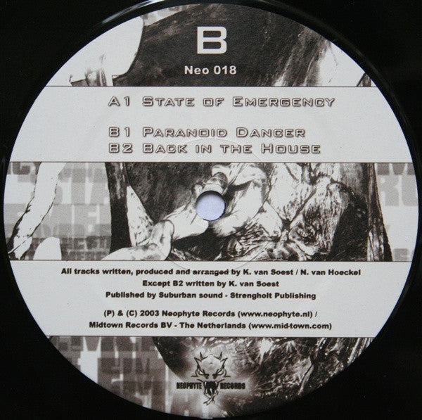 Evil Activities Vs Chaosphere : State Of Emergency (12")