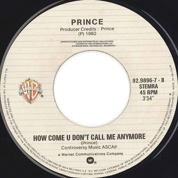 Prince : 1999 (7", Single)