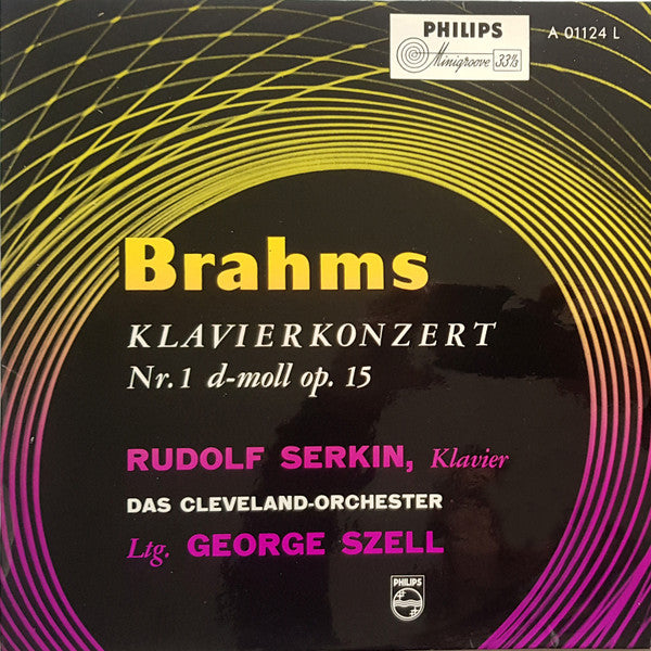 Johannes Brahms - Rudolf Serkin, The Cleveland Orchestra, George Szell : Klavierkonzert Nr. 1 D-Moll Op. 15 (LP)