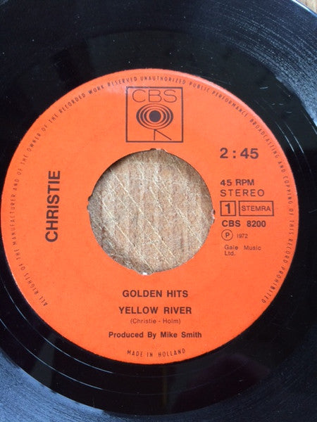 Christie : Yellow River / San Bernadino (7", Single)