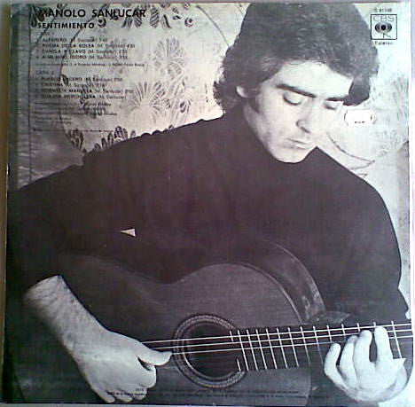 Manolo Sanlúcar : Sentimiento (LP, Album)