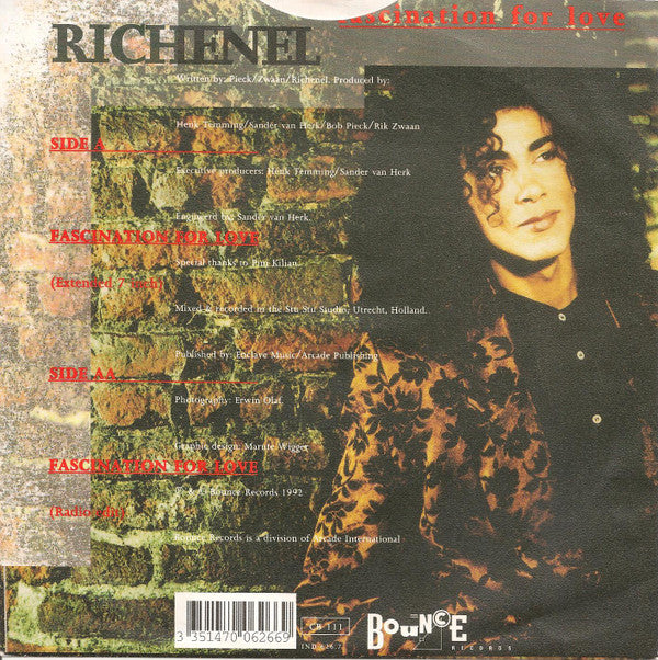 Richenel : Fascination For Love (7", Single)