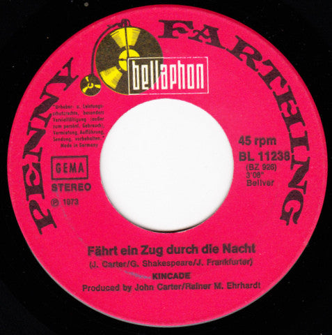 John Kincade : Jenny, Jenny (Dreams Are Ten A Penny) (7", Single)