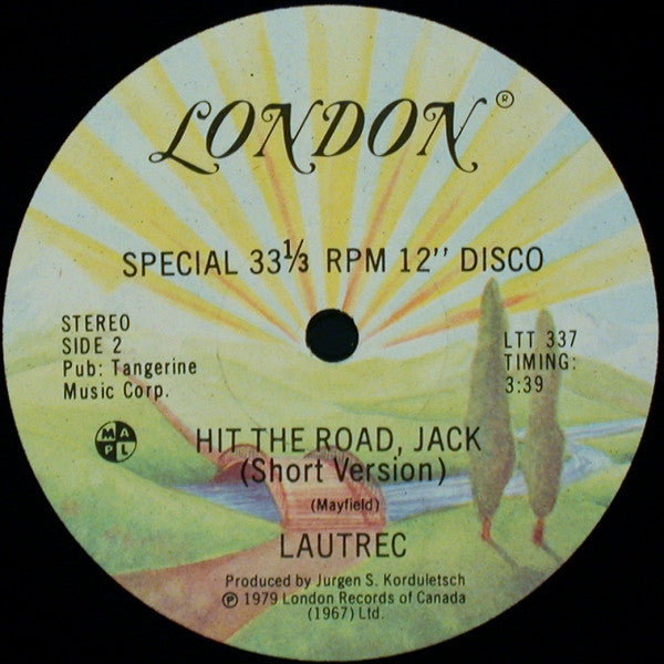 Donald Lautrec : Hit The Road, Jack (12")