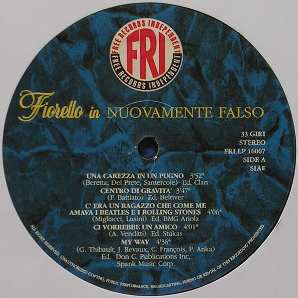 Fiorello : Nuovamente Falso (LP, Album)