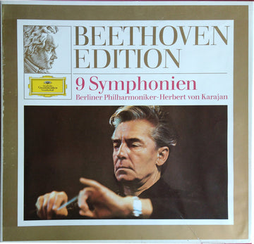 Ludwig van Beethoven, Herbert von Karajan, Berliner Philharmoniker : 9 Symphonien (Box, Comp, RE + 8xLP)