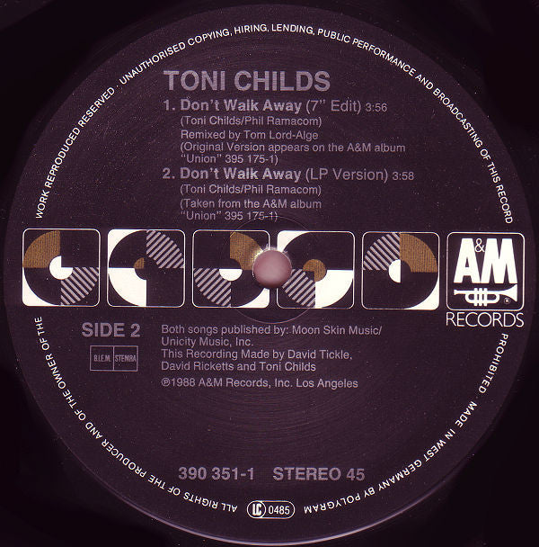 Toni Childs : Don't Walk Away (12")