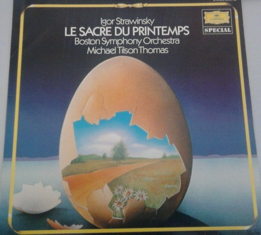 Igor Stravinsky — Boston Symphony Orchestra - Michael Tilson Thomas : Le Sacre Du Printemps (LP, RE)