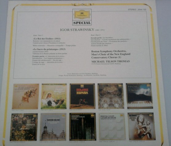Igor Stravinsky — Boston Symphony Orchestra - Michael Tilson Thomas : Le Sacre Du Printemps (LP, RE)