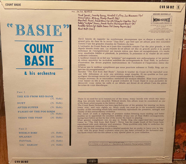 Count Basie & His Orchestra* : Basie (LP, Album)