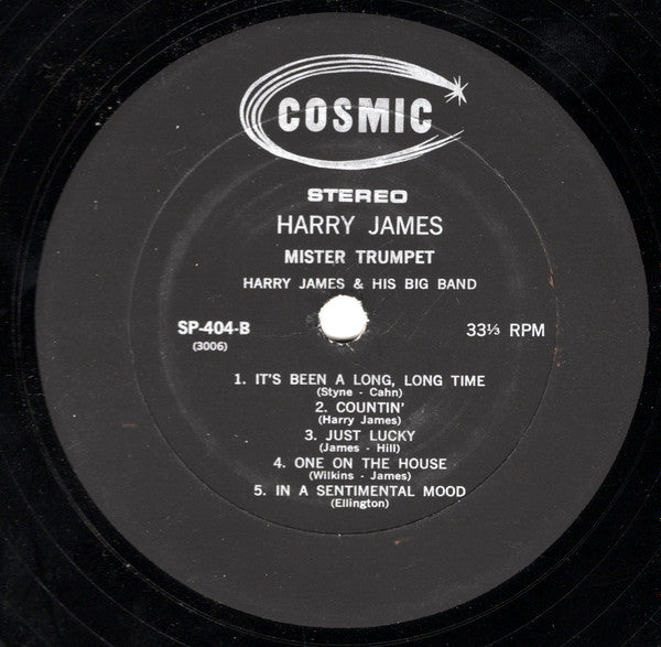 Harry James And His Big Band : Strictly Instrumental (LP, Comp)