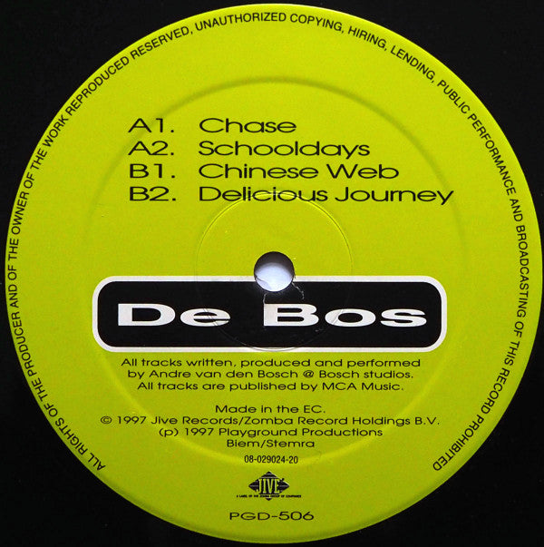 De Bos : Chase (12")