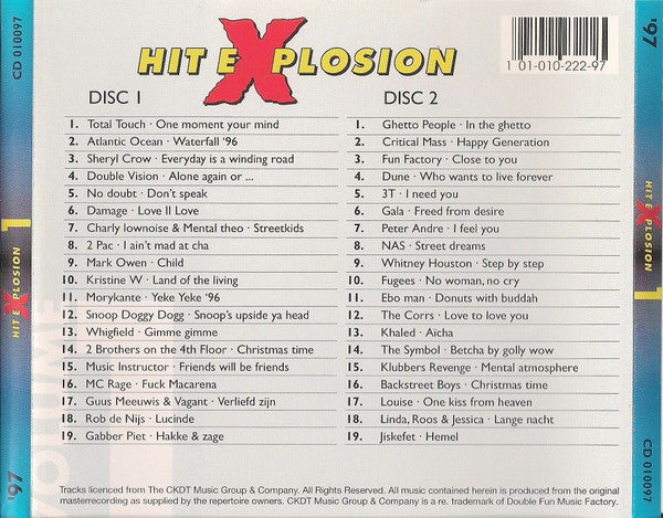 Various : Hit Explosion '97 Volume 1 (2xCD, Comp, Unofficial)
