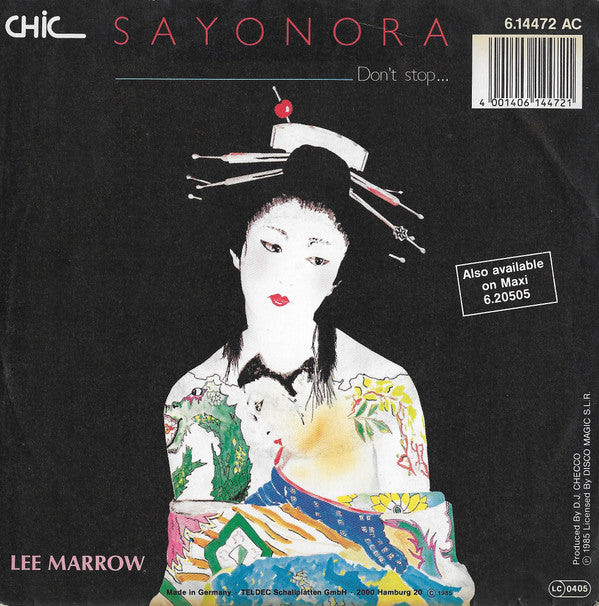 Lee Marrow : Sayonara (Don't Stop...) (7", Single)