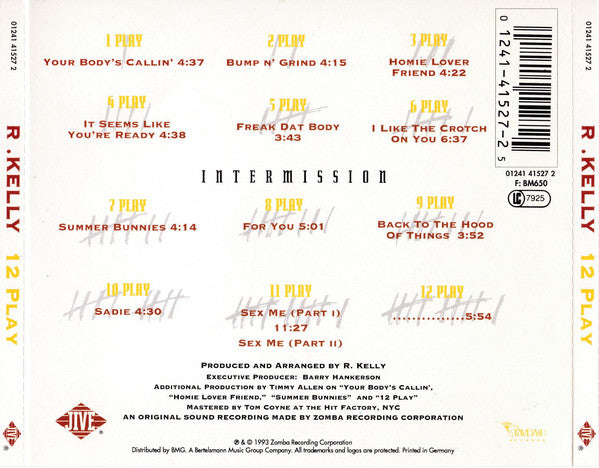R. Kelly : 12 Play (CD, Album)