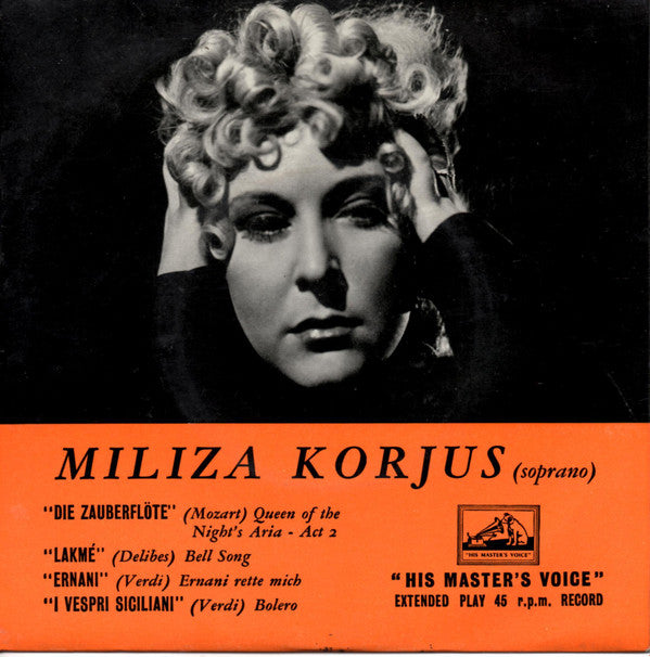Miliza Korjus : The Voice Of Miliza Korjus (7", EP)