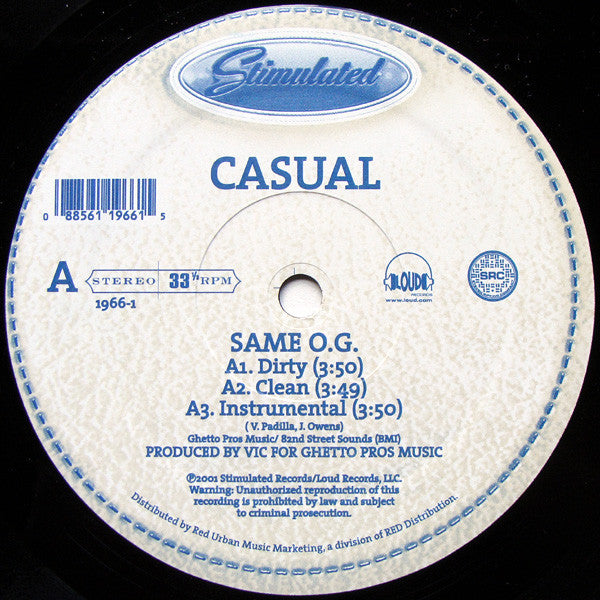 Casual : Same O.G. / Turkey & Dressing (12")