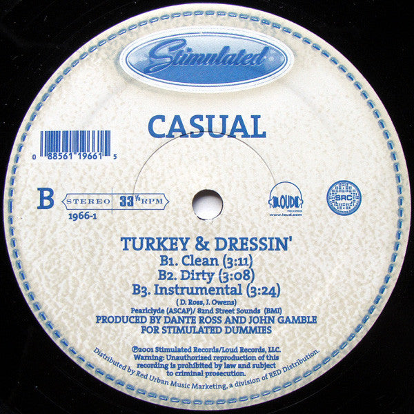 Casual : Same O.G. / Turkey & Dressing (12")