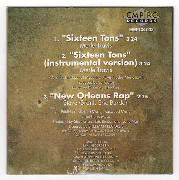 Eric Burdon : Sixteen Tons (CD, Single)
