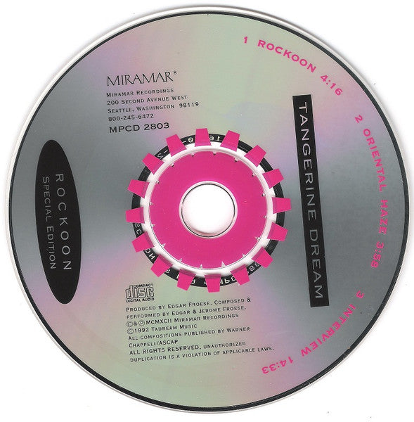 Tangerine Dream : Rockoon (CD, Maxi, S/Edition)