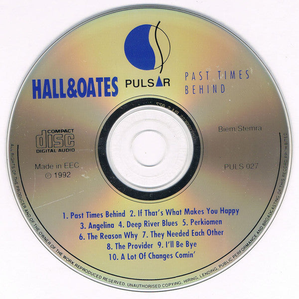 Daryl Hall & John Oates : Past Times Behind (CD, Comp)