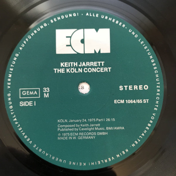 Keith Jarrett : The Köln Concert (2xLP, Album, RE, Gat)