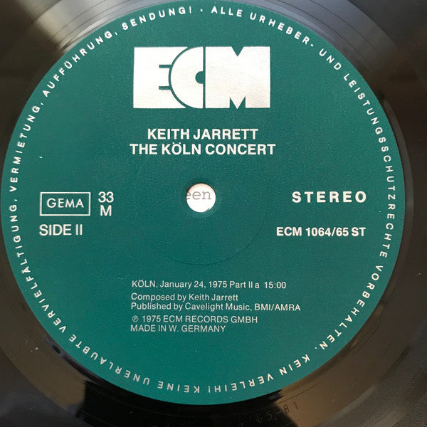 Keith Jarrett : The Köln Concert (2xLP, Album, RE, Gat)
