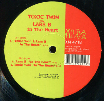 Toxic Twin & Lars B. : In The Heart (12")