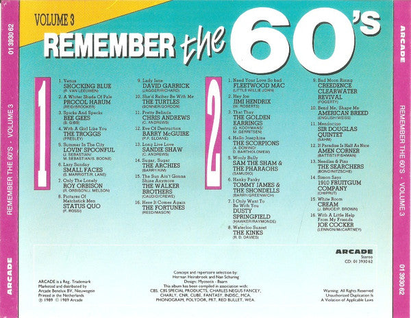 Various : Remember The 60's - Volume 3 (32 Golden Oldies) (2xCD, Comp)