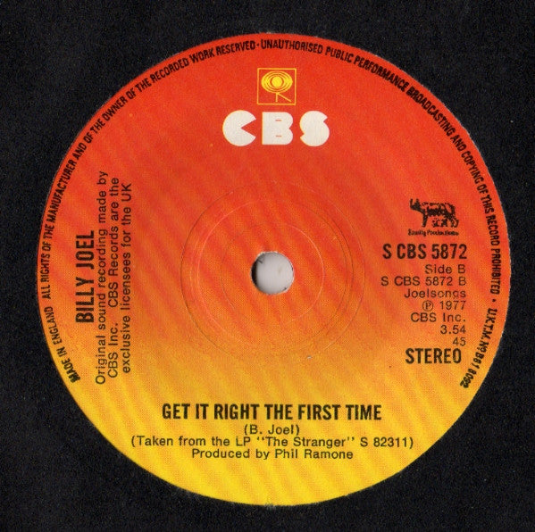 Billy Joel : Just The Way You Are (7")