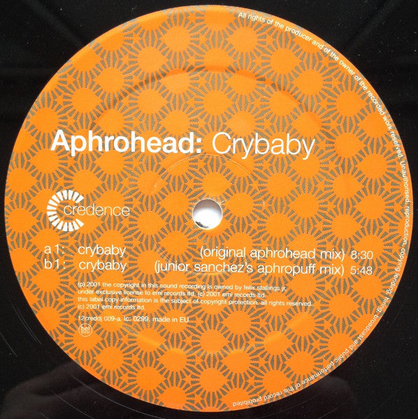 Aphrohead : Crybaby (12", Promo)