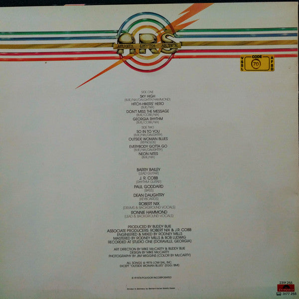 Atlanta Rhythm Section : A Rock And Roll Alternative (LP, Album)