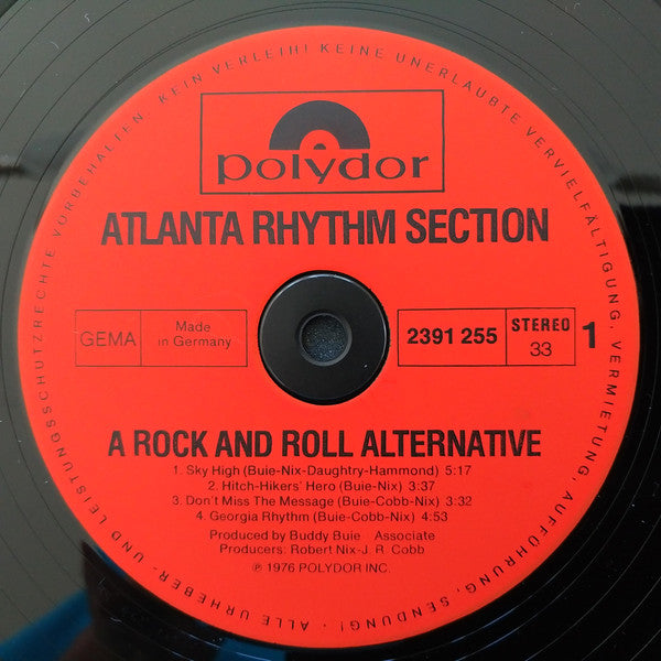 Atlanta Rhythm Section : A Rock And Roll Alternative (LP, Album)