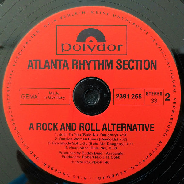 Atlanta Rhythm Section : A Rock And Roll Alternative (LP, Album)
