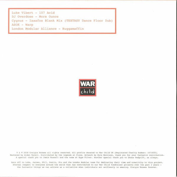 Various : The Third Annual War Child Fundraiser (Pt. 1) (12", EP)