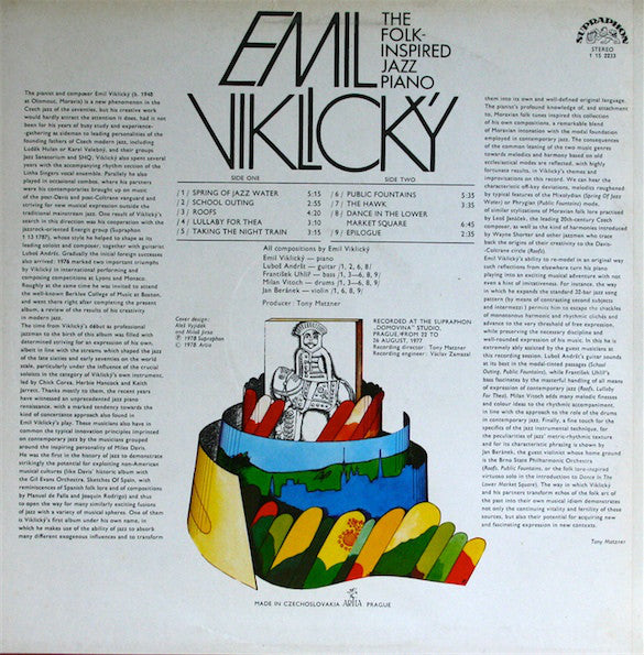 Emil Viklický : The Folk-Inspired Jazz Piano (LP, Album, RP)