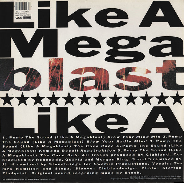 Clubland : Pump The Sound (Like A Megablast) (12")