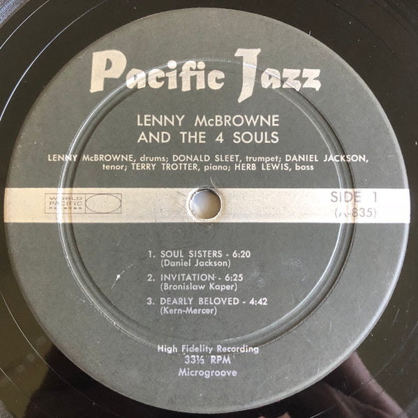 Lenny McBrowne, The 4 Souls : Lenny McBrowne And The 4 Souls (LP, Mono)