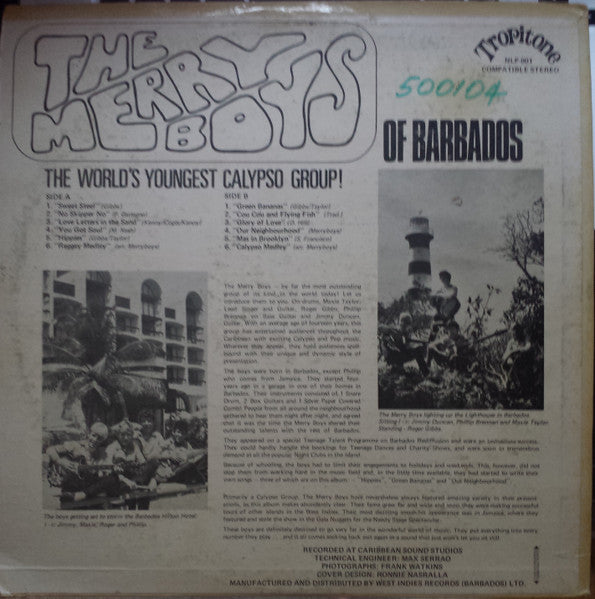 The Merriboys : The Merry Boys Of Barbados (LP, Album)