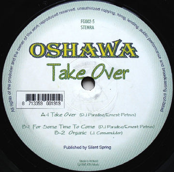 Oshawa : Take Over (12")