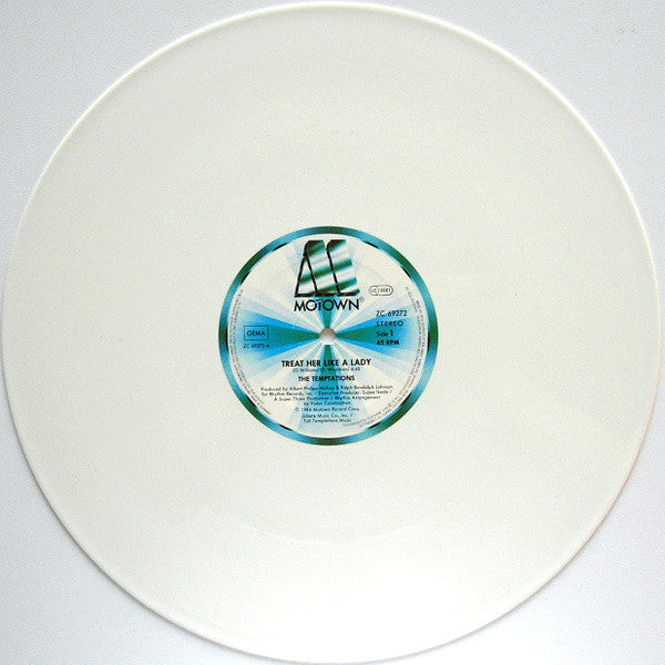 The Temptations : Treat Her Like A Lady (12", Maxi, Whi)