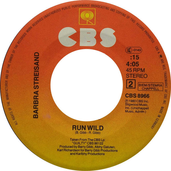 Barbra Streisand : Woman In Love (7", Single)