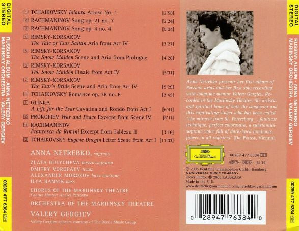 Anna Netrebko, Orchestra Of The Mariinsky Theatre, Valery Gergiev : Russian Album (CD, Album)