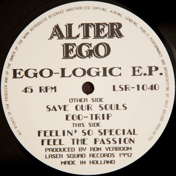 Alter Ego (3) : Ego-Logic E.P. (12", EP)