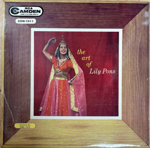 Lily Pons : The Art Of Lily Pons (LP, Comp, Mono, RM)